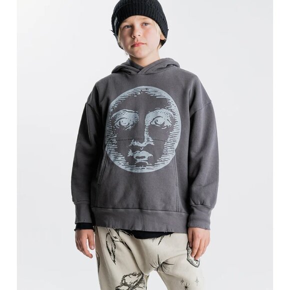 Nununu Moon Inked Hoodie in Graphite - Picture 2 of 3